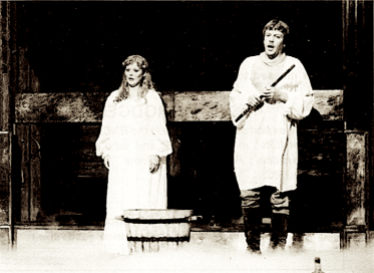 Joan Rodgers (Pamina) și Erland Hagegård (Tamino)